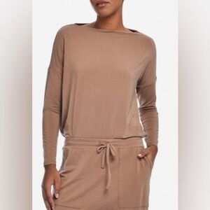 Paper Label Chantelle Box Tee, Toasted Taupe, sz L